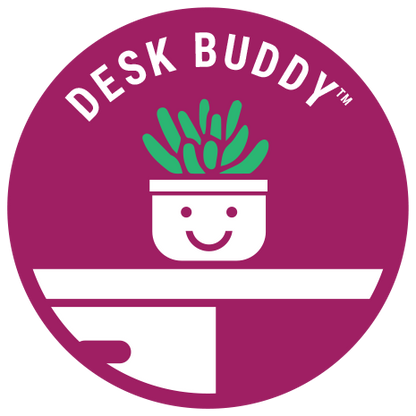 Logo of Desk Buddy with a plant